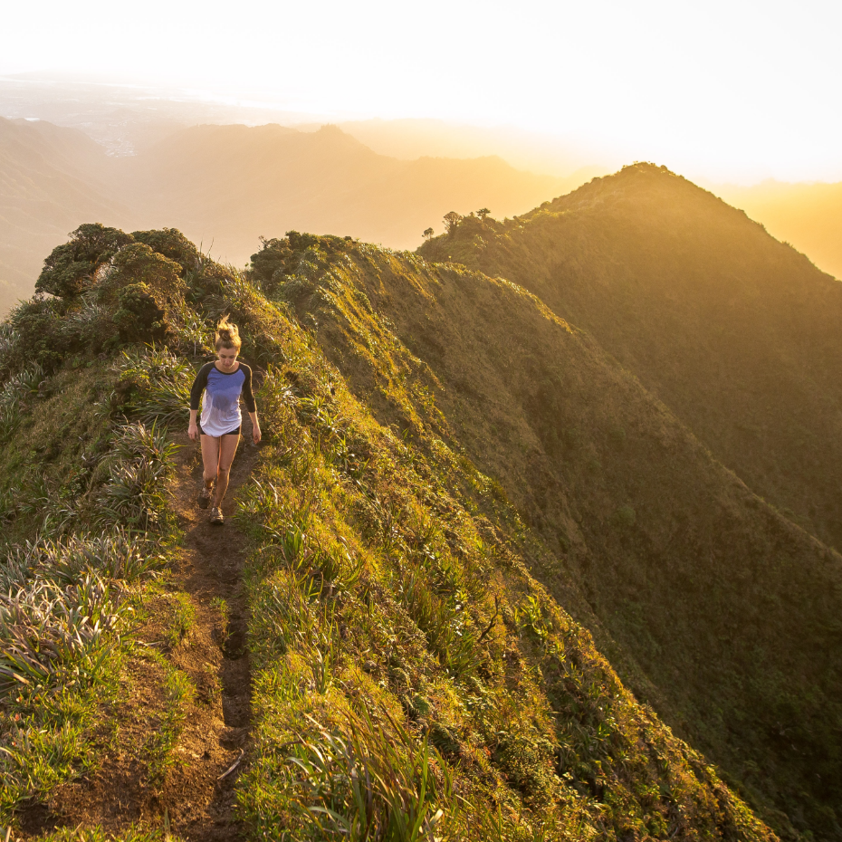 Woman hiking